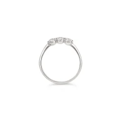 Dinny Hall Mini Ellie Trio Recycled Gold Diamond Pinky Ring