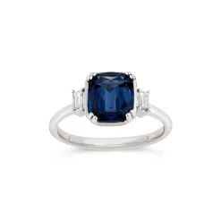 Dinny Hall Mini Mae West 18K Fine Deep Velvet Blue Sapphire & Diamond Ring