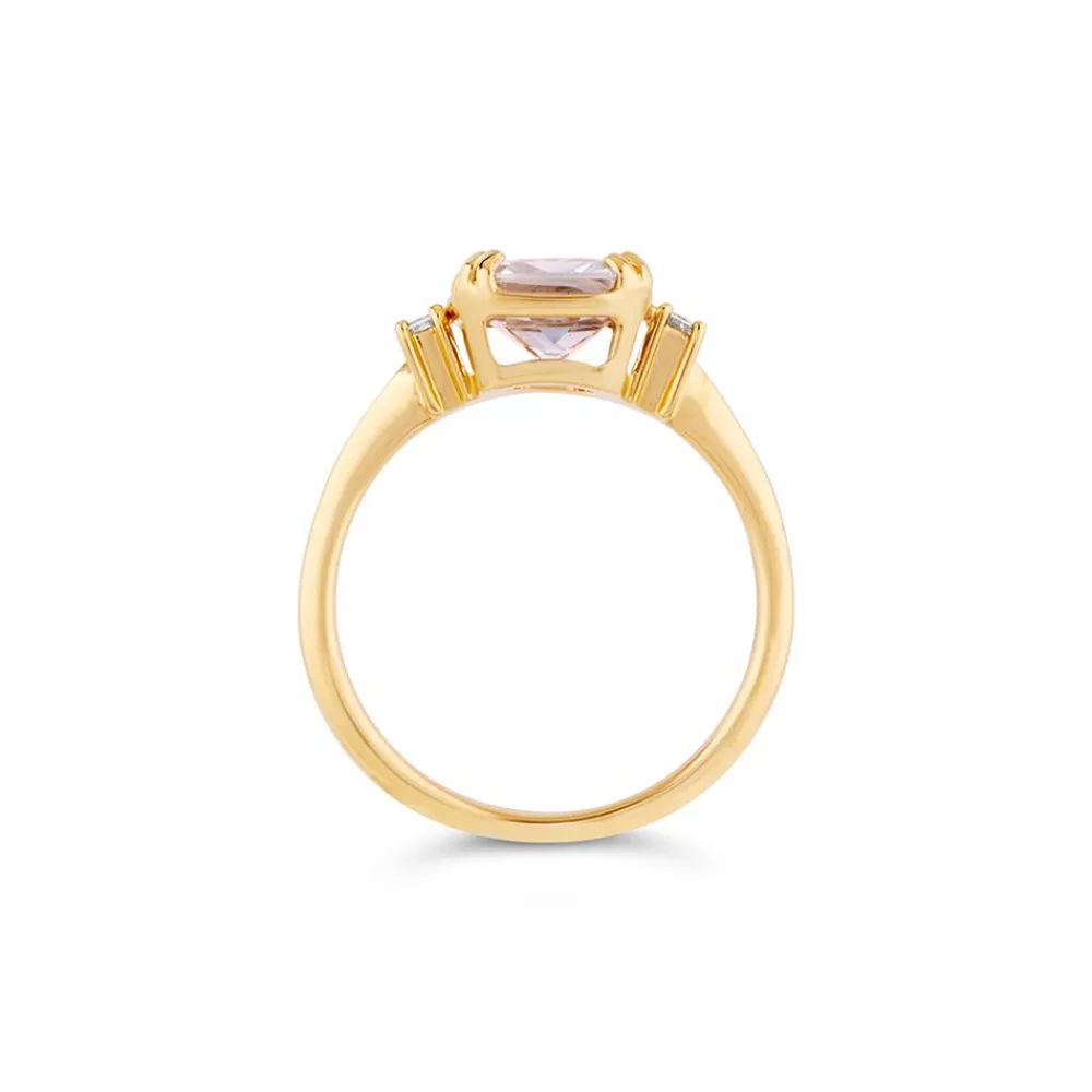 Dinny Hall Mini Mae West 18K Fine Periwinkle Blue Sapphire & Diamond Ring