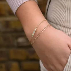 Dinny Hall Planished Solid Gold Bracelet