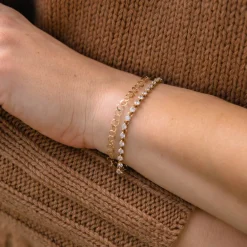 Dinny Hall Planished Solid Gold Bracelet