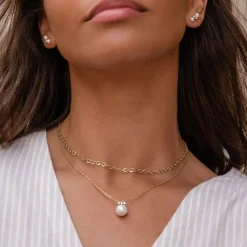 Dinny Hall Planished Solid Gold Necklace