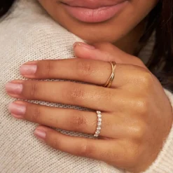 Dinny Hall Primrose 14K Fine Diamond Half Eternity Ring