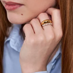 Dinny Hall Primrose 14K Fine Diamond Half Eternity Ring