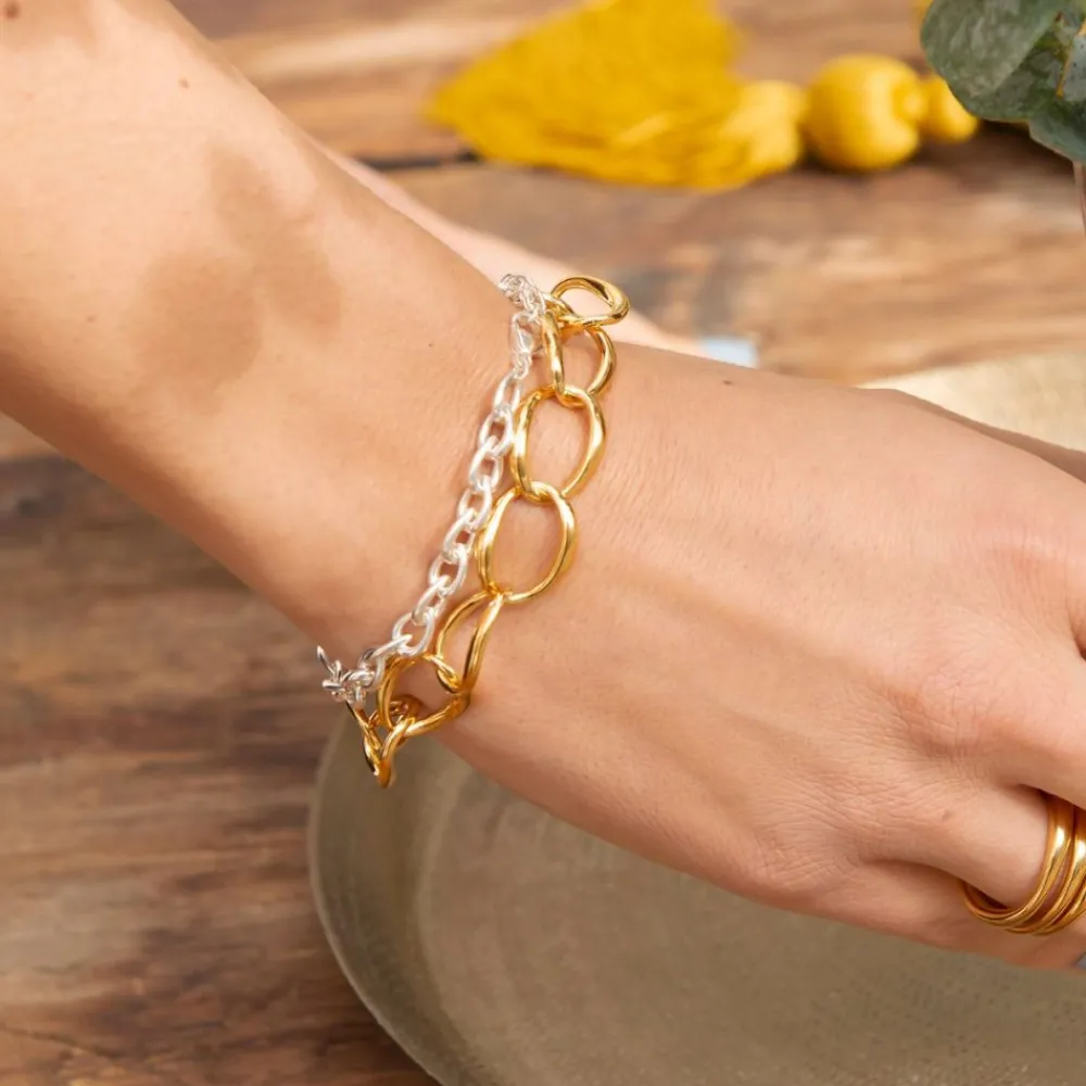 Dinny Hall Raindrop Handmade Link Bracelet