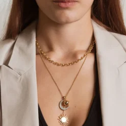 Dinny Hall Raindrop Handmade Link Necklace
