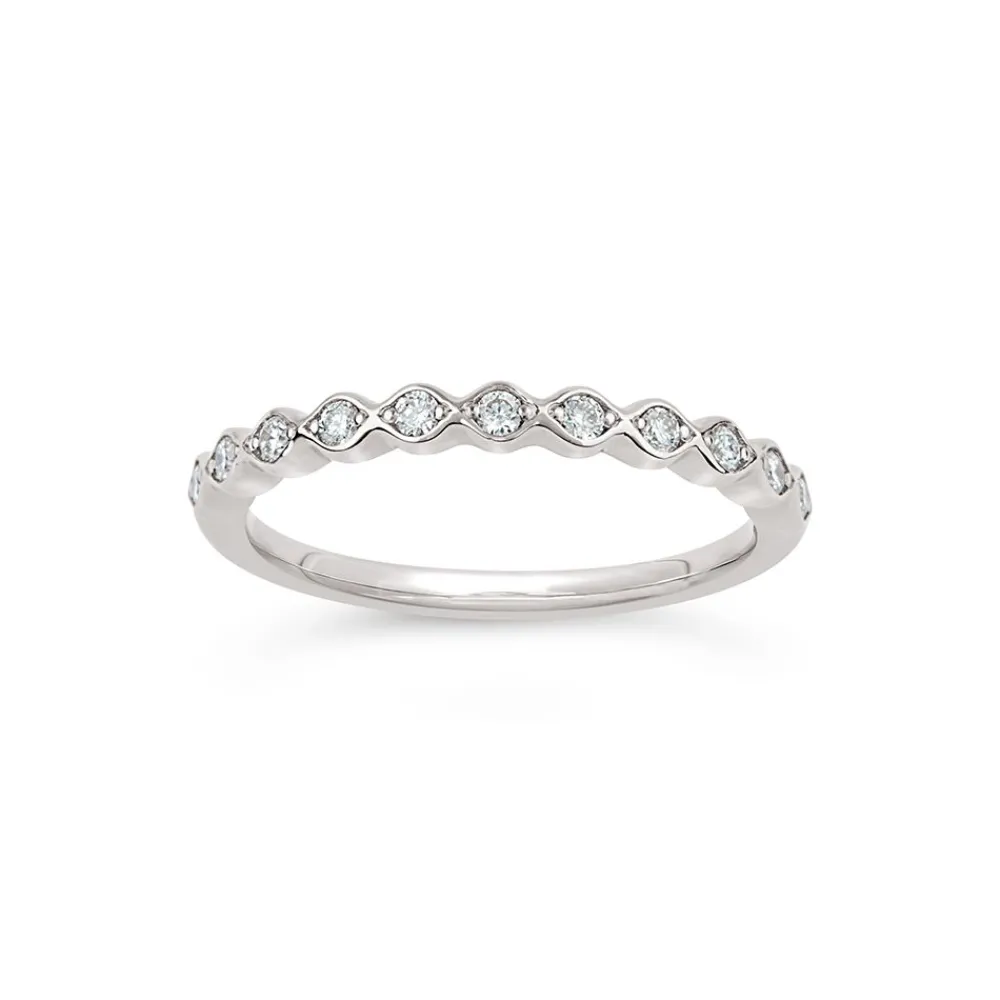 Dinny Hall Rosemary 14K Diamond Set Half Eternity Ring