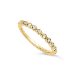 Dinny Hall Rosemary 14K Fine Diamond Set Half Eternity Ring