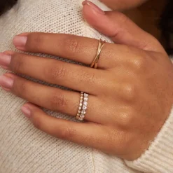 Dinny Hall Rosemary 14K Fine Diamond Set Half Eternity Ring