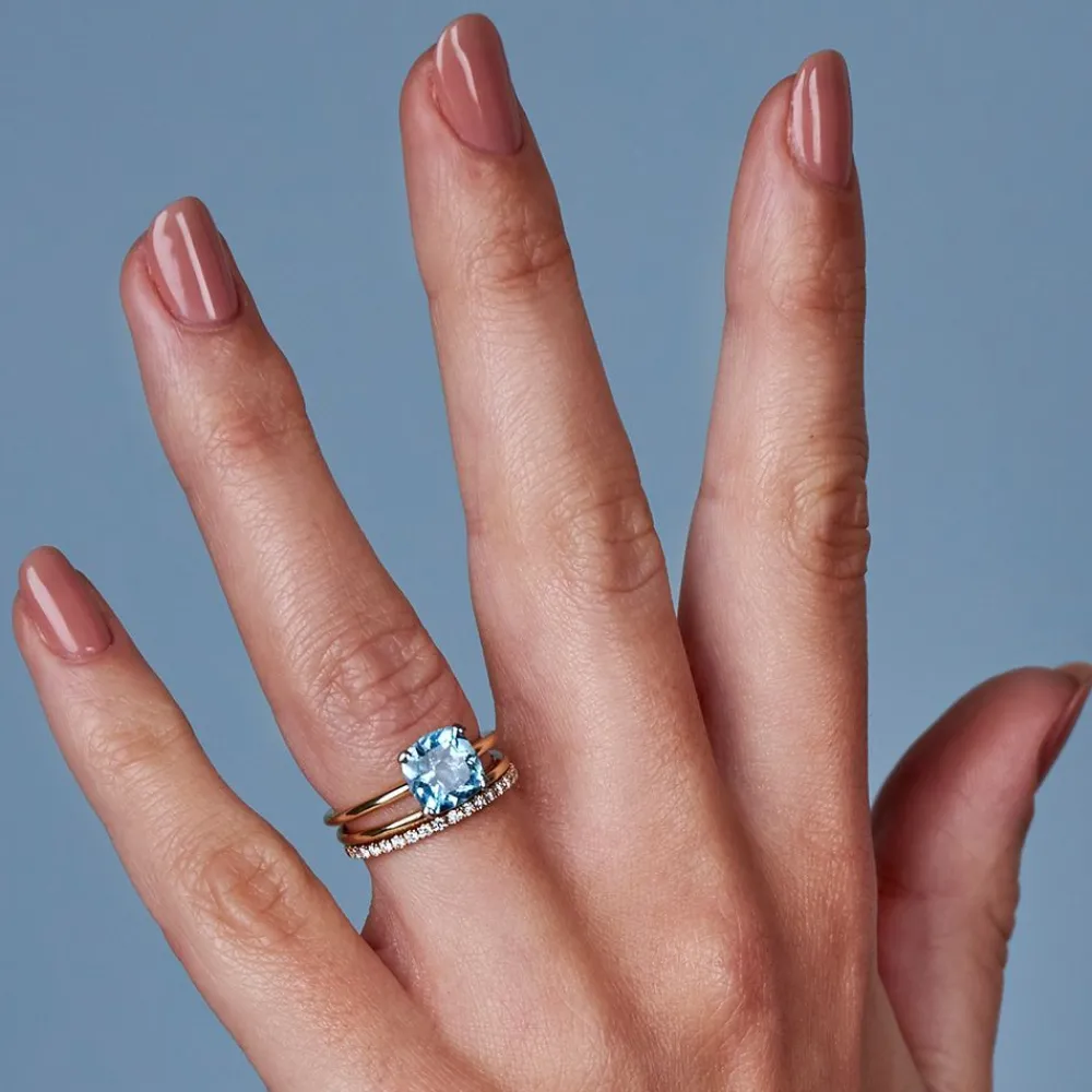 Dinny Hall Rosie 18K Fine Diamond Half Eternity Ring