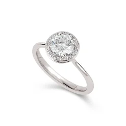 Dinny Hall Sheba Round 18K Fine Old Cut Diamond & Diamond Ring