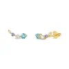 Dinny Hall Shuga Created Diamond & Gemstone Tapering Crawler Studs