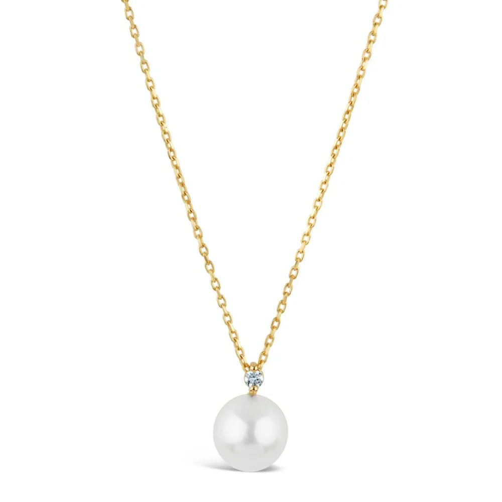 Dinny Hall Shuga 14K Gold Diamond & Pearl Pendant