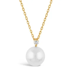 Dinny Hall Shuga 14K Gold Diamond & Pearl Pendant