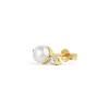 Dinny Hall Shuga 14K Gold Pearl & Diamond Single Stud
