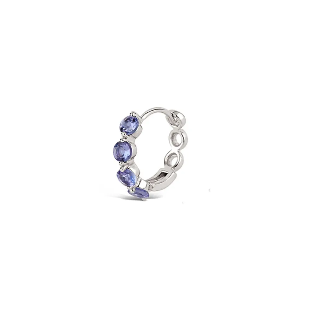 Dinny Hall Shuga 14K Gold Tanzanite Single Huggie Hoop