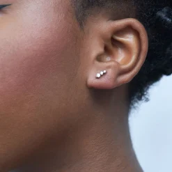 Dinny Hall Shuga 14K Gold Tapering Triple Single Stud