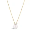 Dinny Hall Shuga 14K Pearl & Double Diamond Pendant