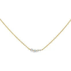 Dinny Hall Shuga Solid Gold & Created Diamond Tapering Scoop Necklace