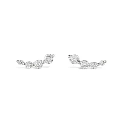 Dinny Hall Shuga Solid Gold & Created Diamond Tapering Crawler Studs
