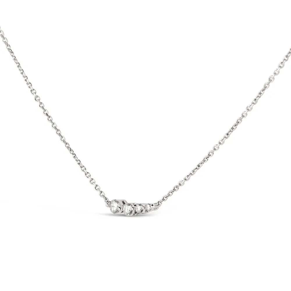 Dinny Hall Shuga Solid Gold & Created Diamond Tapering Scoop Necklace