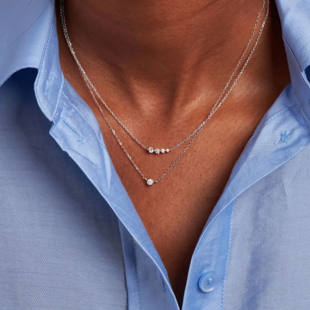 Dinny Hall Shuga Solid Gold & Created Diamond Tapering Scoop Necklace