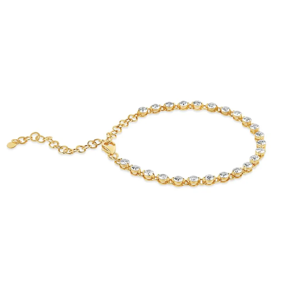 Dinny Hall Shuga Solid Gold Created Diamond Tennis Bracelet
