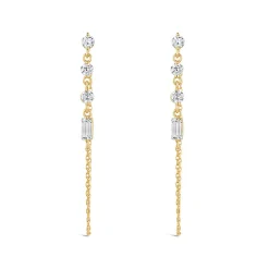 Dinny Hall Shuga Solid Gold Created Diamond Chain Drops