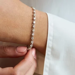 Dinny Hall Shuga Solid Gold Created Diamond Tennis Bracelet