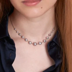 Dinny Hall Signature Grey Freshwater Pearl Necklace