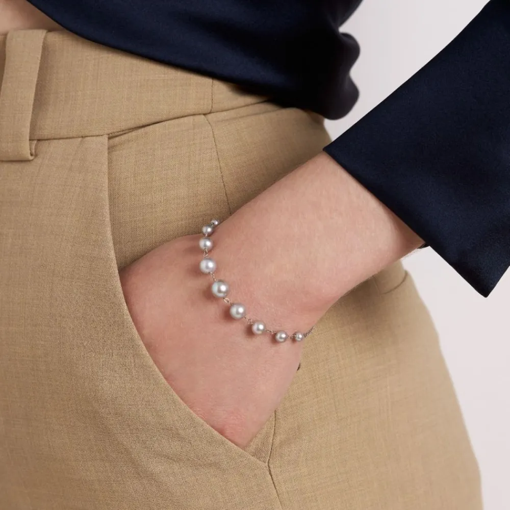 Dinny Hall Signature Grey Freshwater Pearl Bracelet