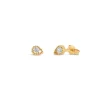 Dinny Hall Solid Gold Created Diamond Jasmine Teardrop Studs