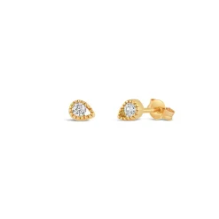 Dinny Hall Solid Gold Created Diamond Jasmine Teardrop Studs