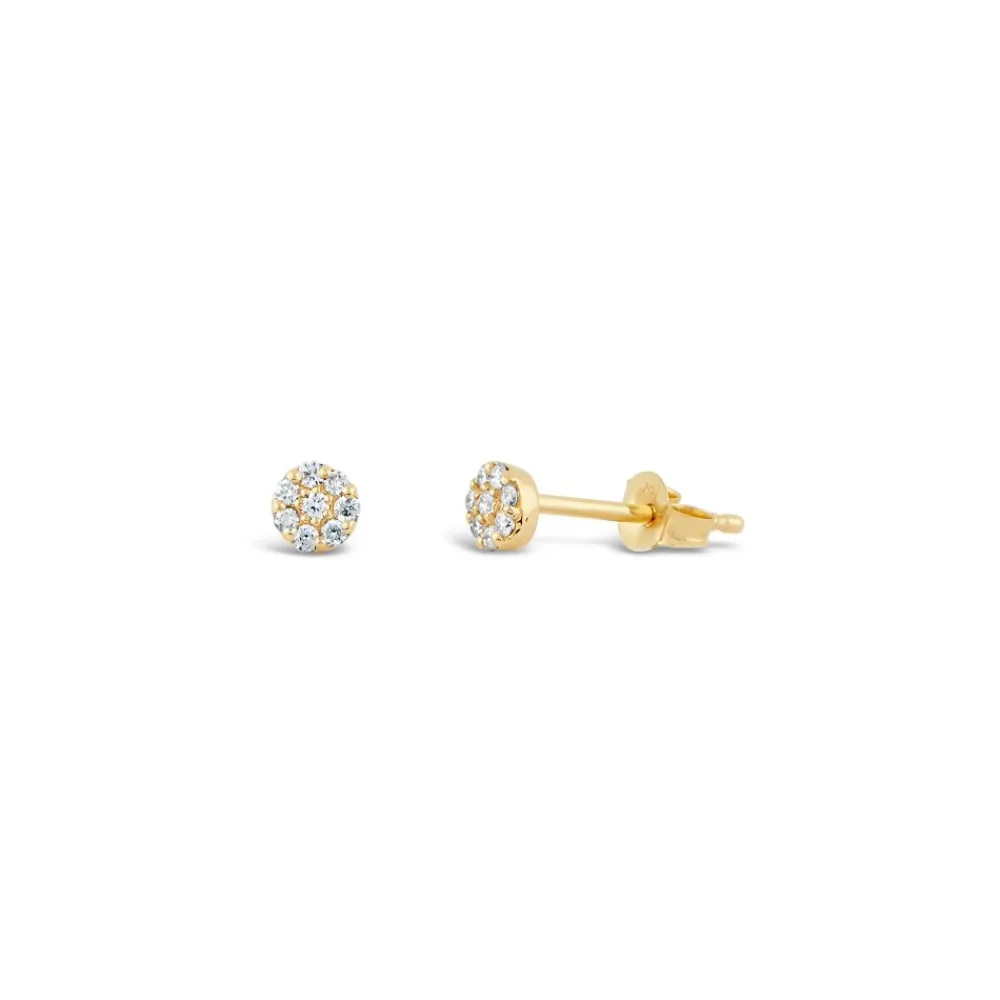 Dinny Hall Starflower 14K Gold Diamond Studs
