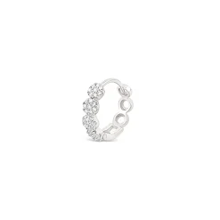 Dinny Hall Starflower 14K Gold Diamond Single Huggie Hoop