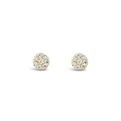 Dinny Hall Starflower 14K Gold Diamond Studs