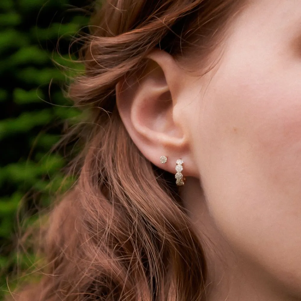 Dinny Hall Starflower 14K Gold Diamond Studs