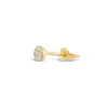 Dinny Hall Starflower 14K Gold Single Diamond Stud