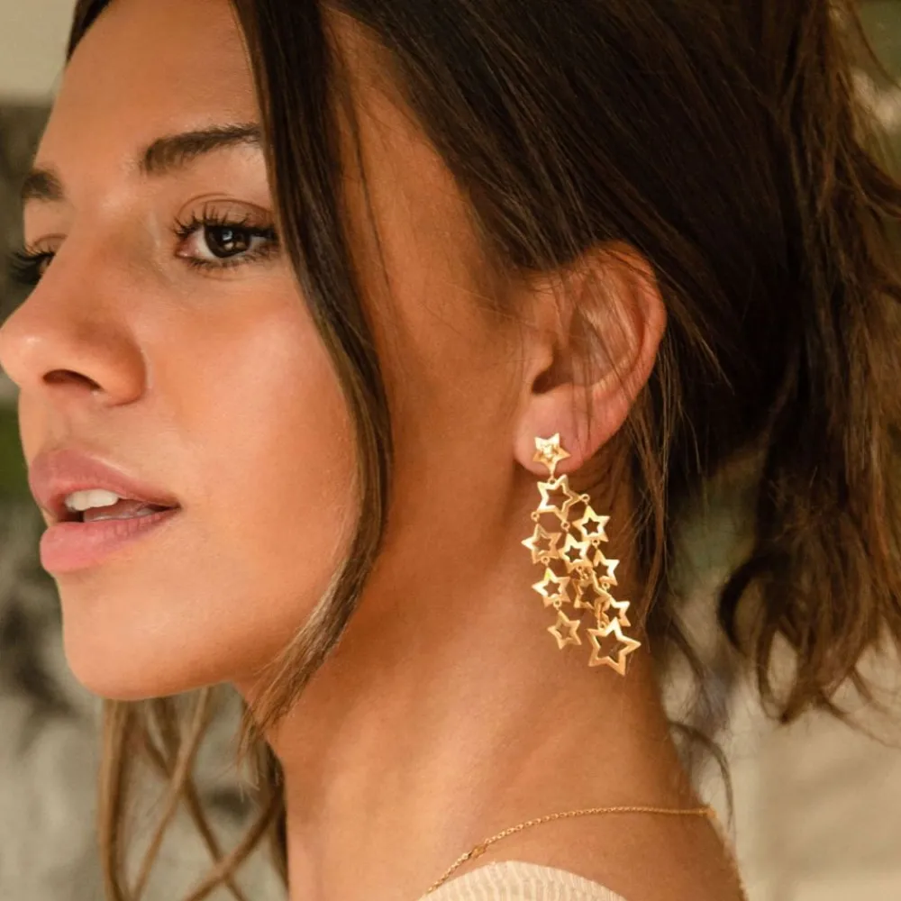 Dinny Hall Stargazer Estella Chandelier Earrings