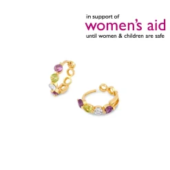 Dinny Hall Suffragette Huggie Hoops