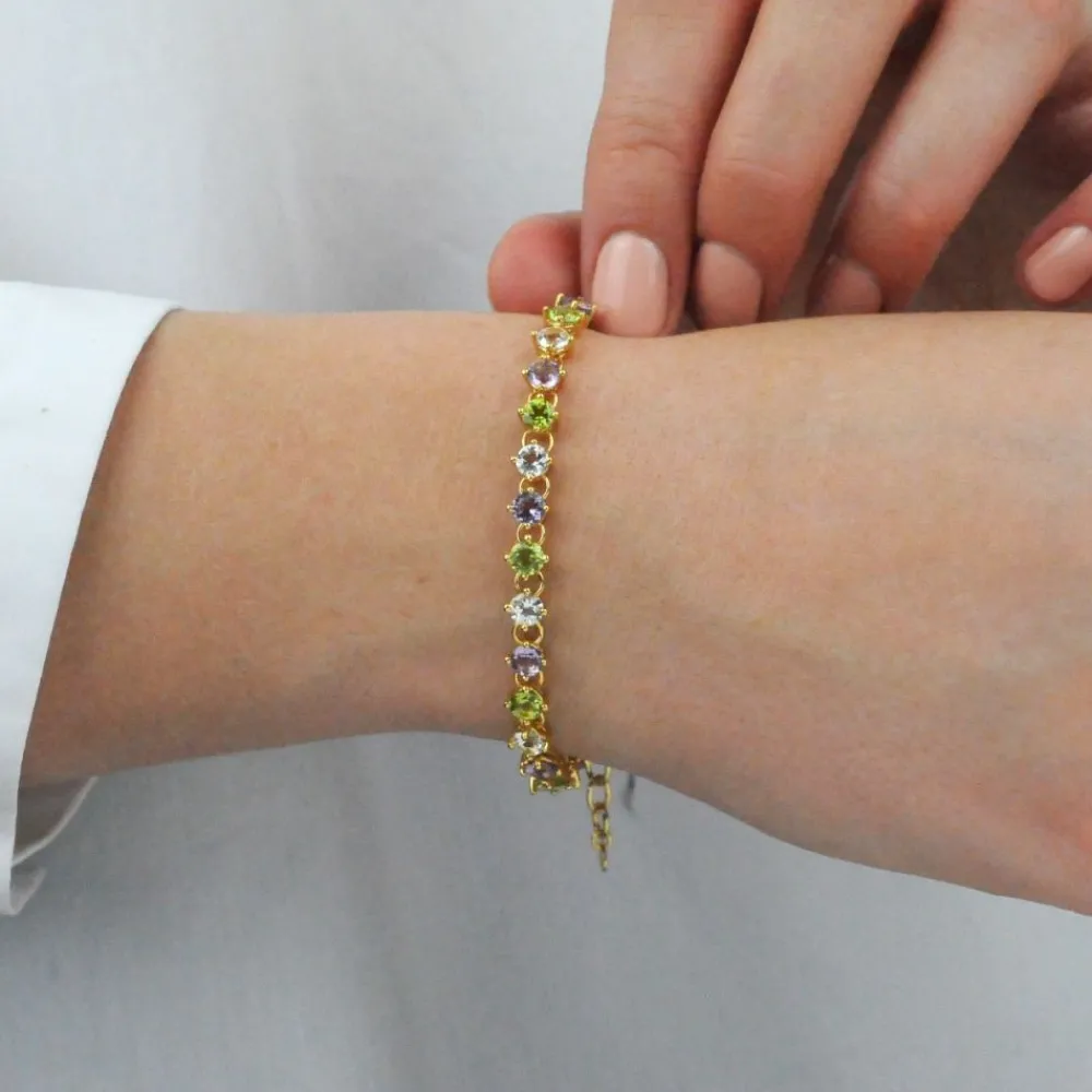 Dinny Hall Suffragette Tennis Bracelet