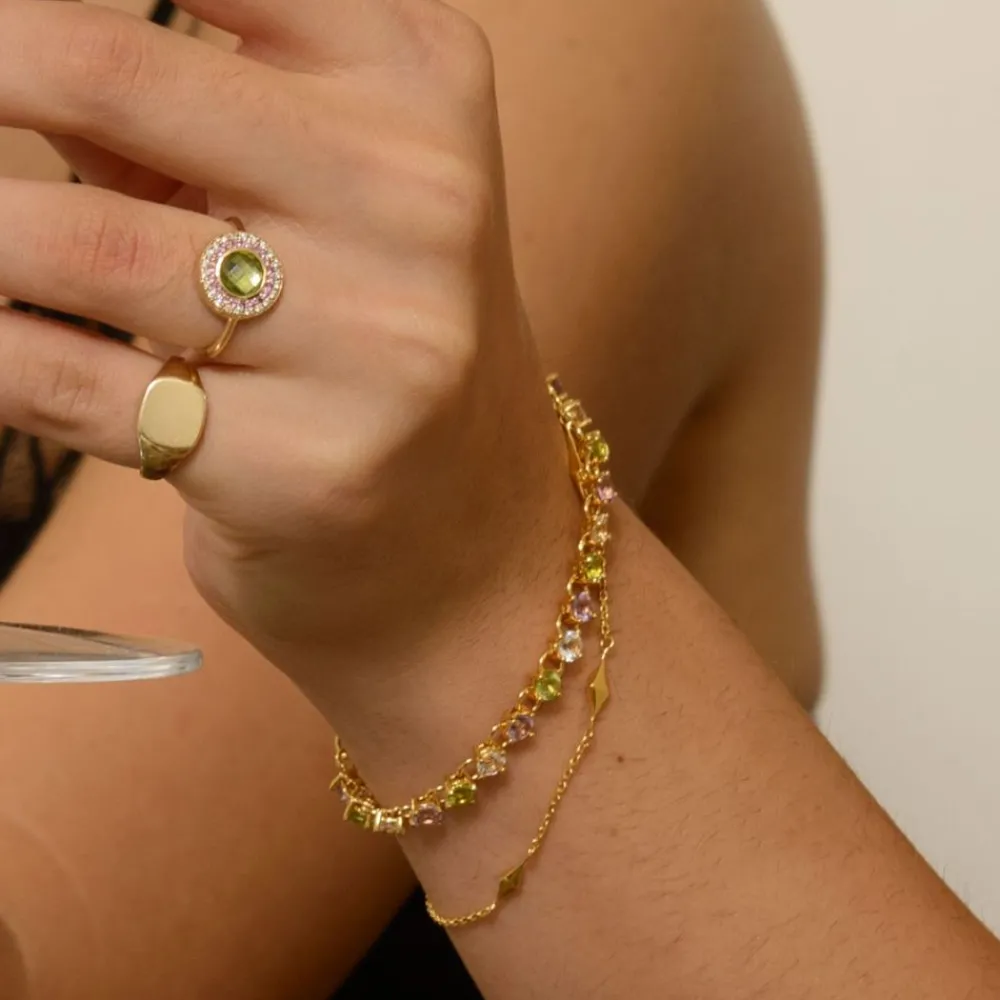 Dinny Hall Suffragette Tennis Bracelet