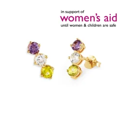 Dinny Hall Suffragette Trilogy Bar Studs