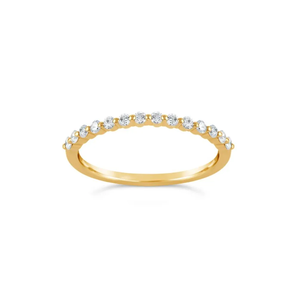 Dinny Hall Sweet Pea 18K Diamond Half Eternity Ring