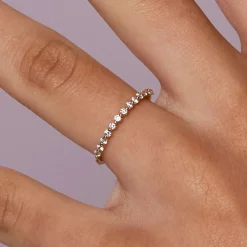 Dinny Hall Sweet Pea 18K Diamond Half Eternity Ring