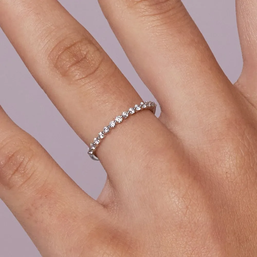 Dinny Hall Sweet Pea 18K Diamond Half Eternity Ring