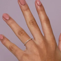 Dinny Hall Sweet Pea 18K Diamond Half Eternity Ring