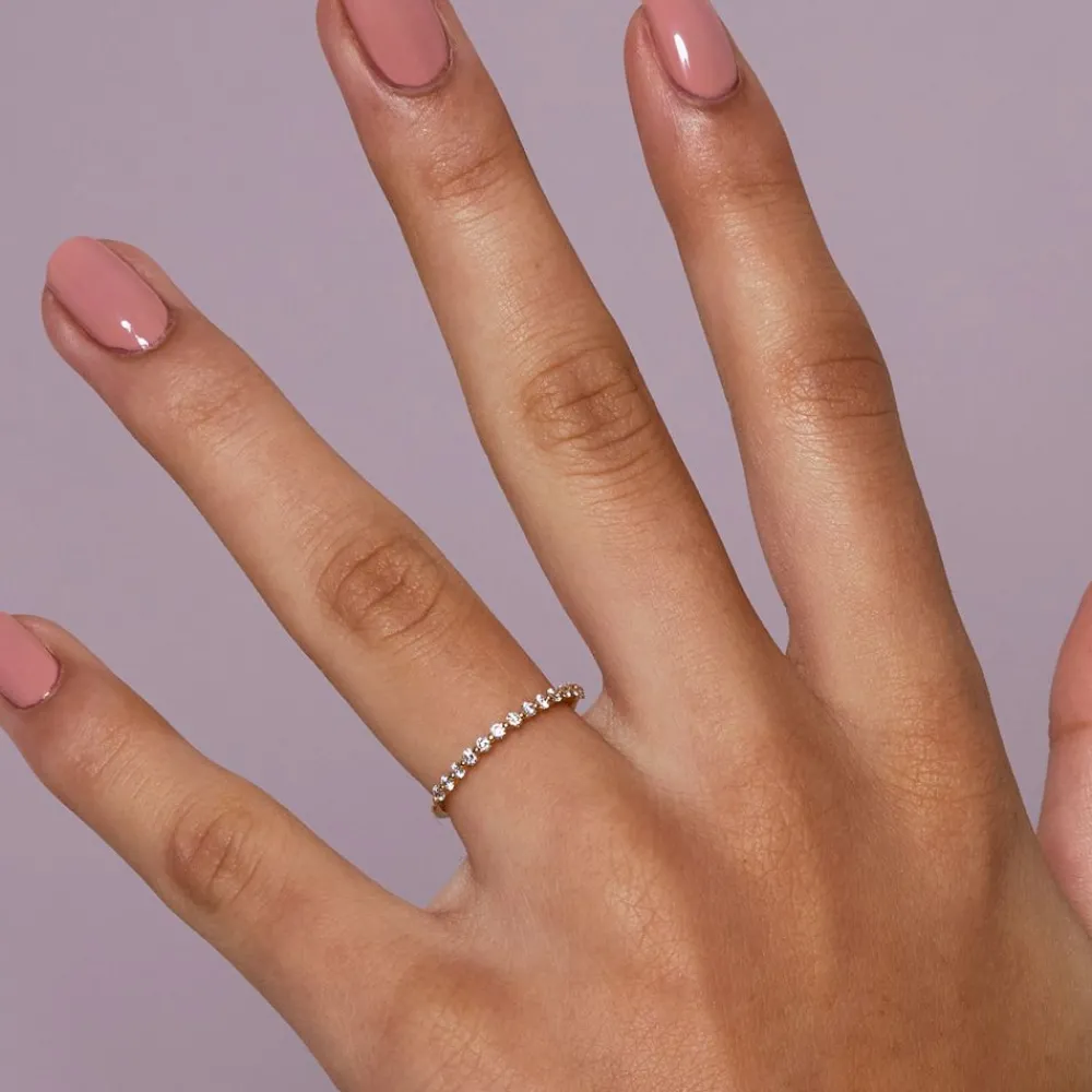 Dinny Hall Sweet Pea 18K Diamond Half Eternity Ring