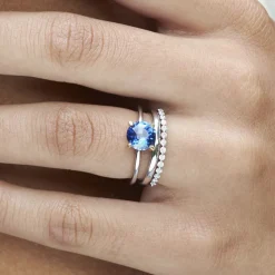 Dinny Hall Sweet Pea 18K Diamond Half Eternity Ring