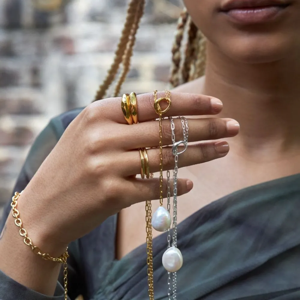 Dinny Hall Thalassa Faceted Band Ring